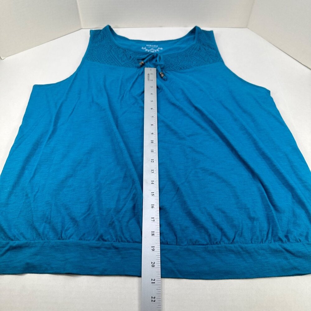 Sonoma Life + Style Women's Size 2X Top Tank Blue New With Tags - Picture 12 of 14